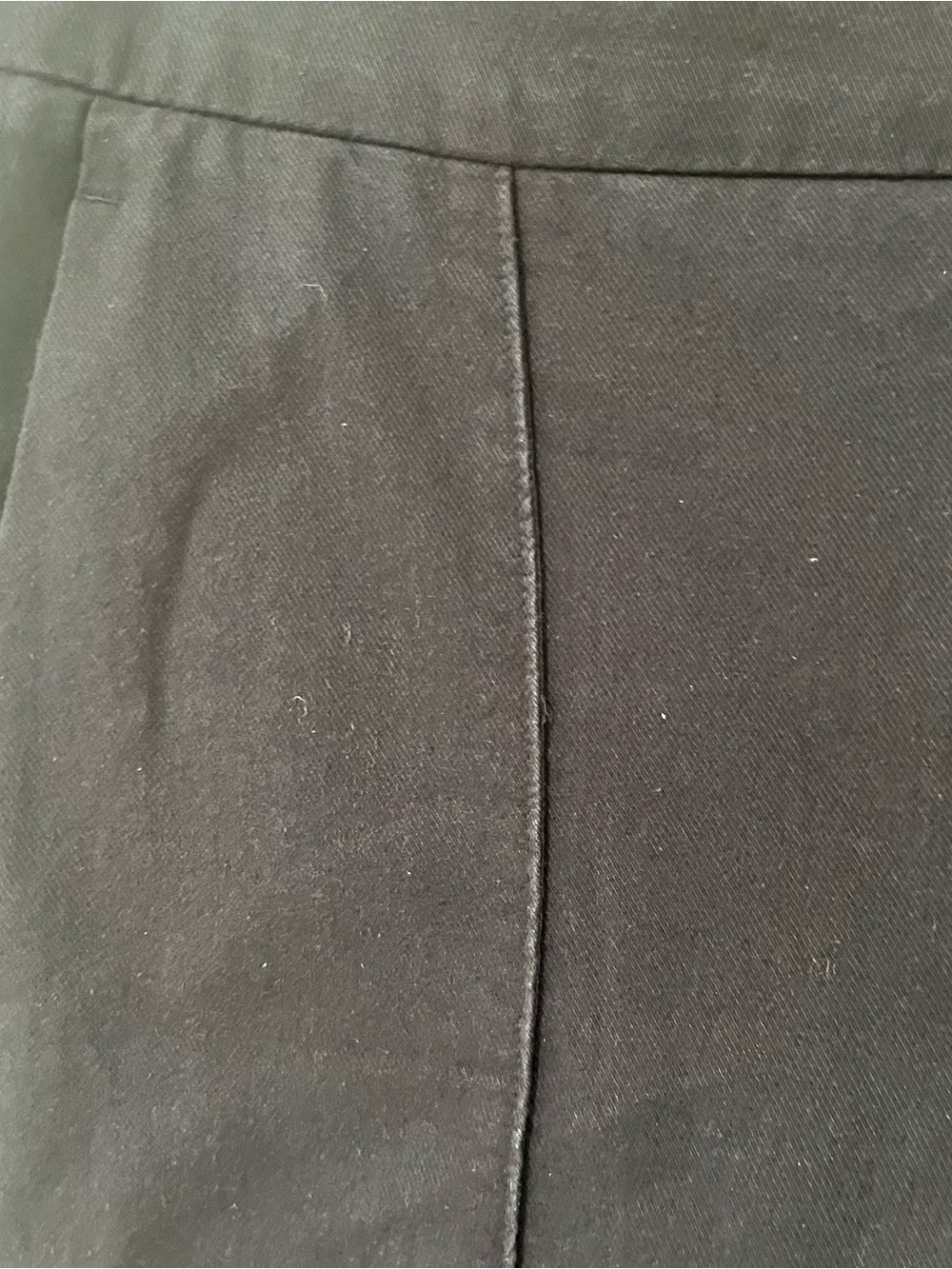 Vince 100% Cotton Navy Pintuck Pull-On Cropped Pants S Petite - Picture 5 of 9